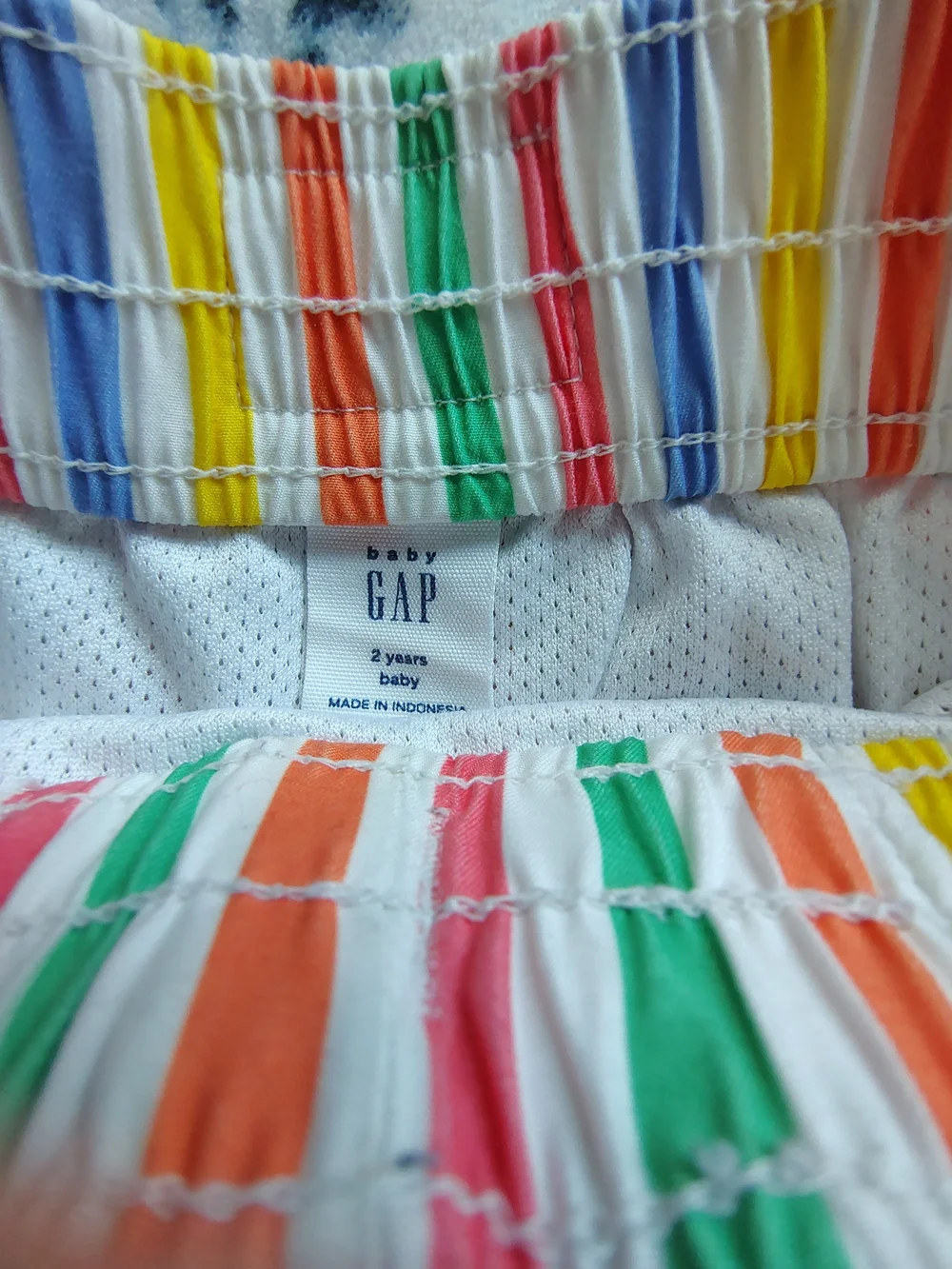 Baby Gap 2T  Multicolor Vertical Stripe Swim Trunks